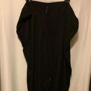 Ashley Stewart Black Pants with Rouched Leg Sz24